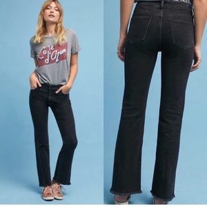 Pilcro & The Letterpress | High Rise Flare Jeans Black Spandex Size 27